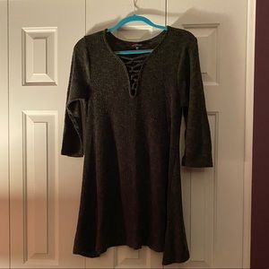Size Large (Juniors) Poof! Olive Dress